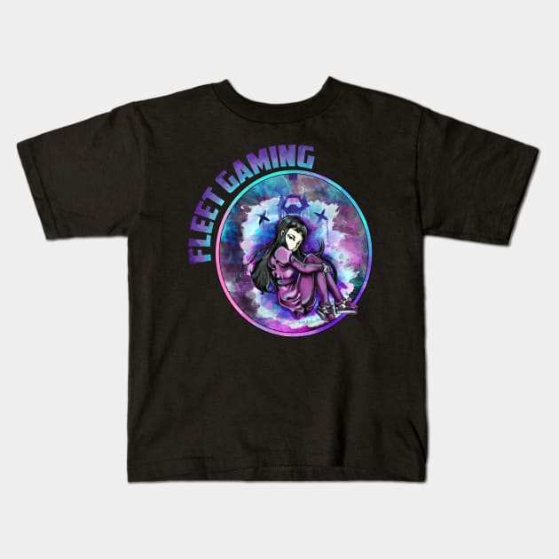 Fleet X High Score Girl Kids T-Shirt by FleetGaming